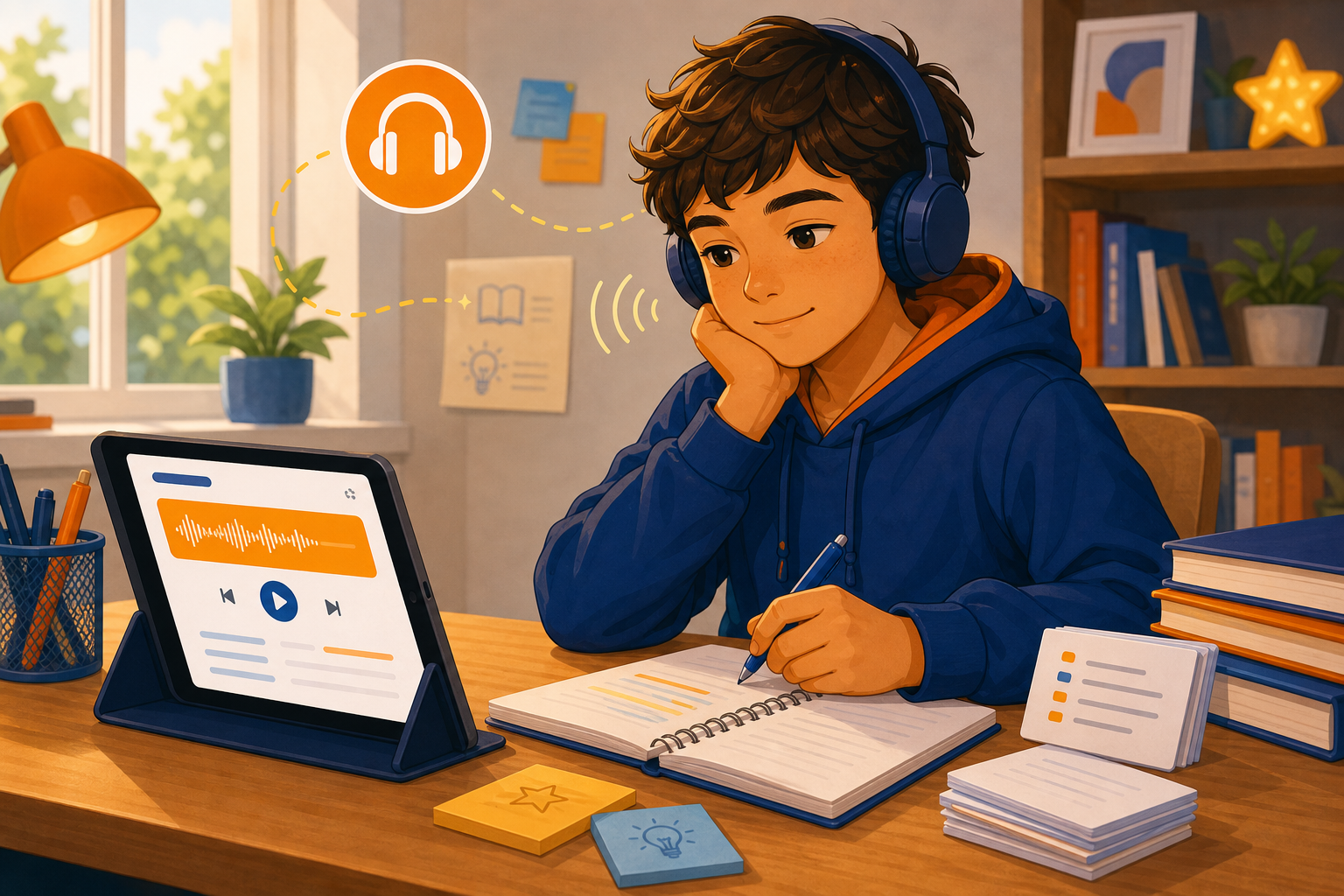 Audio Study Guides for Reluctant Readers: When Listening Helps Learning